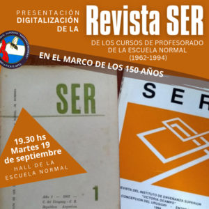 Postergada- Presentación de la Digitalización de la revista SER